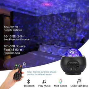 img 2 attached to 🌟 LUNSY Star Projector: 3 in 1 Galaxy Light Projector with Bluetooth Music Speaker - Perfect Gift for Kids and Adults for Bedroom, Game Rooms, and Night Light Ambiance