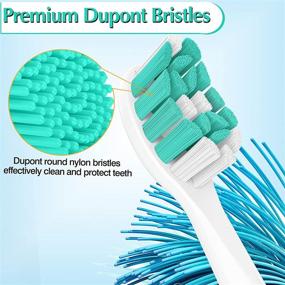 img 3 attached to 🪥 Sonicare Replacement Toothbrush Heads: 10 Pack Brush Heads Compatible with Philips Sonicare 2 Series Plaque Control Electric Toothbrush 4100 6100 5100 C2 HX9023