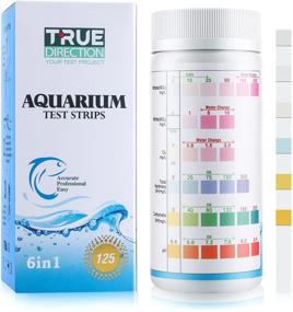 img 4 attached to 🐠 TRUEDIRECTION Aquarium Test Strips 6-in-1 Kits for Nitrate, Nitrite, Chloride, GH & KH Hardness, pH Testing - 125 Count, Freshwater & Saltwater Compatible