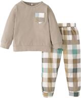 camouflage toddler boys' clothing set: holiday sweatsuit outfit logo