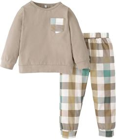 img 4 attached to Camouflage Toddler Boys' Clothing Set: Holiday Sweatsuit Outfit