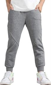 img 4 attached to 👖 BINPAW Boys' Cotton Jogger Pants - Casual Sweatpants for All-Day Comfort