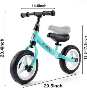 img 3 attached to 🚲 12 Inch Balance Bike for 2 Year Old Boy or Girl, Lightweight Kids Riding Toy for Indoor and Outdoor Use, Adjustable Seat Training Bicycle for 3-6 Year Old Kids