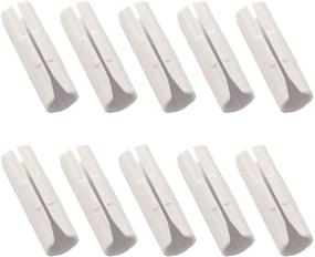 img 4 attached to 😴 Kasom Bed Sheet Grippers: 10-Piece Set of White Fasteners to Keep Sheets Snug