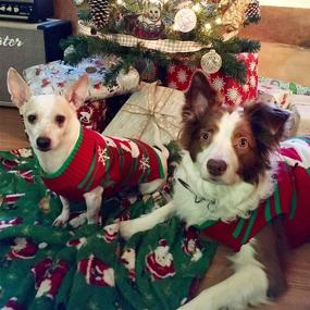 img 3 attached to 🐶 NACOCO Dog Snow Sweaters Snowman Sweaters Xmas Dog Holiday Sweaters: Perfect Christmas Attires for Small Dogs and Cats"