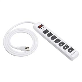 img 4 attached to 🔌 AmazonCommercial Power Strip Surge Protector - 1 PACK, White