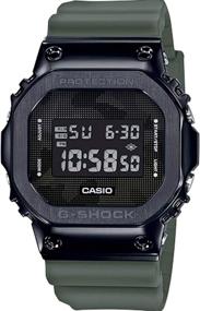 img 3 attached to 🕺 Men's Casio G-Shock Digital Black Ion-Plated Metal Bezel Camo Dial Watch GM5600B-1: Rugged Style meets Resilience