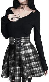 img 4 attached to Gothic Cosplay Skirts for Women: BRUBOBO Women's Clothing Collection