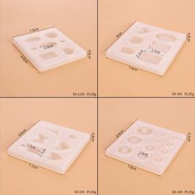 img 3 attached to Silicone Resin Casting Molds for Button Shapes - DIY Dropping Glue Epoxy Mould for Handmade Craft Pendant Mold and Jewelry Keychain Making Supplies (Round Button)