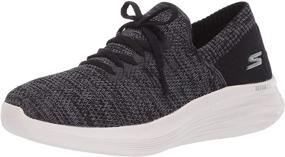 img 1 attached to Skechers Womens Walking Sneaker Black Women's Shoes and Athletic