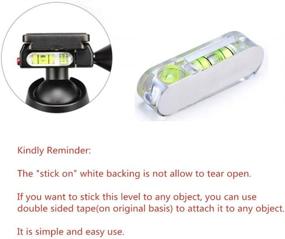 img 2 attached to 📷 RV Tripod Camera Photo Frame Bubble Spirit Level - Mini 30mmx9mm Inclinometer for Telescope, Measuring Instruments and Layout Tools