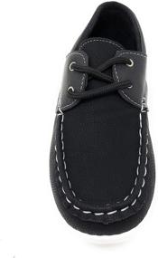 img 2 attached to 👦 Кроссовки и мокасины для мальчиков CoXist из замши, коричневого цвета: стильная и комфортная обувь для малышей