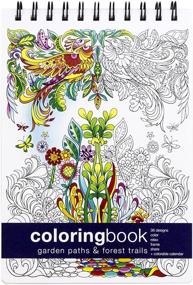 img 4 attached to 🌿 Garden Paths & Forest Trails Coloring Book: Intricate Animal and Plant Designs for Stress Relief and Creativity