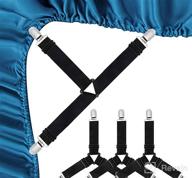 img 1 attached to Raytour Bed Sheet Holder Straps | Enhancing Bedsheet Fasteners for Improved Sheet Stay review by Linda Diaz