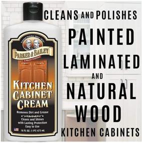 img 3 attached to Parker & Bailey Kitchen Cabinet Cream: 🧴 Wood Cleaner & Grease Remover - 16 oz (1)