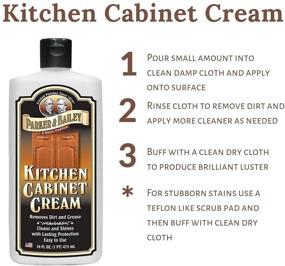 img 1 attached to Parker & Bailey Kitchen Cabinet Cream: 🧴 Wood Cleaner & Grease Remover - 16 oz (1)