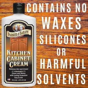 img 2 attached to Parker & Bailey Kitchen Cabinet Cream: 🧴 Wood Cleaner & Grease Remover - 16 oz (1)