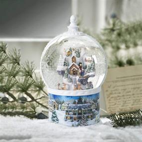 img 2 attached to 🎁 Exquisite Snow Globes with Music Box: Enjoy 8 Festive Songs, Glittery Xmas Lights, and Timer Function - An Ideal Christmas Birthday Luxury Gift!