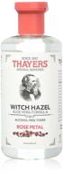 🌹 thayers alcohol-free rose petal witch hazel toner for face & skin with aloe vera, 12 oz (pack of 3) logo