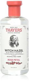 img 4 attached to 🌹 Thayers Alcohol-free Rose Petal Witch Hazel Toner for Face & Skin with Aloe Vera, 12 oz (Pack of 3)