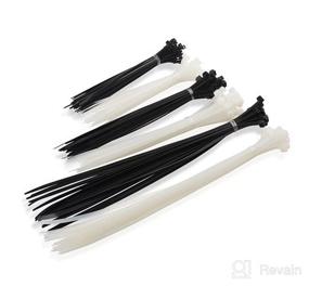img 7 attached to 🔗 Versatile Cable Management Solution: Cable Matters Combo Pack of 200 Self-Locking Nylon Cable Ties in Assorted Lengths (6+8+12-Inch) - Black and White Colors included