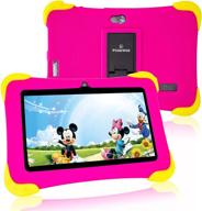 📱 7-inch android 10 kids tablet, 32gb, touch screen, parental control, google play store, youtube, netflix, shock-proof case - ideal for boys & girls ages 3-15 logo