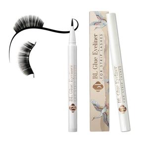 img 4 attached to 👁️ BL Lash Glue Eyeliner - Long-lasting Self-Adhesive Formula for False Lashes, Strong Bond, Mess-free, 24-Hour Retention