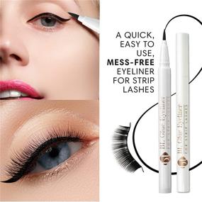 img 2 attached to 👁️ BL Lash Glue Eyeliner - Long-lasting Self-Adhesive Formula for False Lashes, Strong Bond, Mess-free, 24-Hour Retention