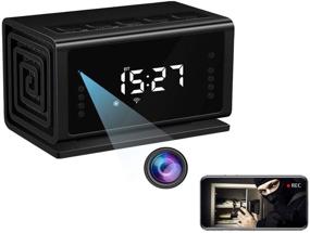 img 4 attached to 1080P Full HD Скрытая камера Miota Spy Camera; Беспроводная безопасностная нянька с камерой с функцией WiFi, ночным видением, функцией обнаружения движения, Bluetooth-динамиком, FM-радио, мобильным приложением; Нет записи звука
