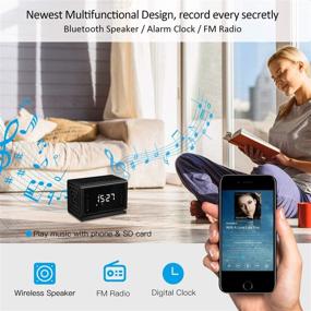 img 2 attached to 1080P Full HD Hidden Camera Miota Spy Camera; Wireless Security Nanny Cam with 📷 WiFi, Night Vision, Motion Detection, Bluetooth Speaker, FM Radio, Cell Phone App; No Sound Recording