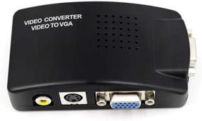 img 4 attached to 💻 Конвертер адаптера PC Laptop Composite Video TV RCA Composite S-Video AV в PC VGA LCD с переключателем - Черный: Улучшение видео-подключения