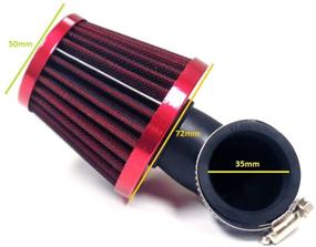 img 2 attached to 35mm Air Filter for 50cc 2 Stroke Scooter Motorcycle ATV Pocket Bike - MYK, with 90 Degree Angled Design