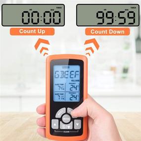 img 1 attached to 🔥 Wireless Meat Thermometer with Dual Probes for Safe and Accurate Cooking - Remote Digital Instant Read Thermometers for Oven, Grill, BBQ, and more - Alert & Timer - 500FT Range