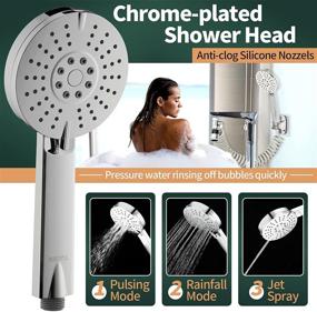 img 3 attached to Kitchen-Bathroom-Utility Sink Faucet Sprayer Attachment - Shower Head to Bathtub/Garden for Pet Dog Rinse & Hair Washing & Baby Bath, Recoil Hose Replacement for Moen, Kohler, Delta, American Standard