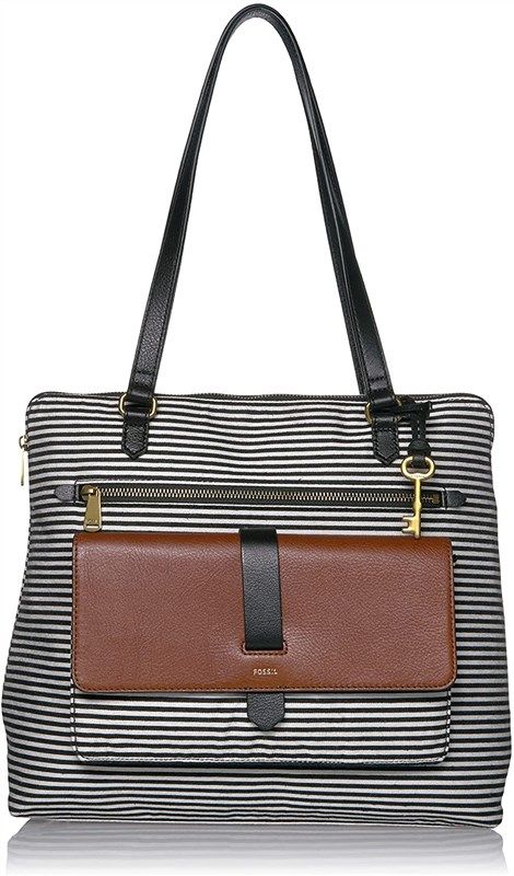 fossil womens shopper handbag multicolor women's handbags & wallets 로고
