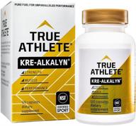 💪 true athlete kre alkalyn 1,500mg: powerful muscle builder, strength enhancer and performance booster - buffered creatine nsf certified for sport (120 capsules) logo