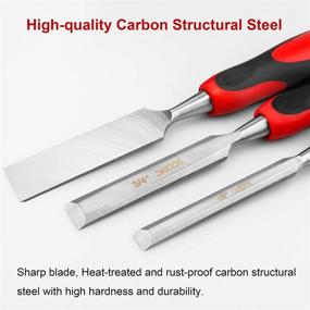 img 3 attached to 🛠️ XOOL 3-Piece Woodworking Carving Set for Construction