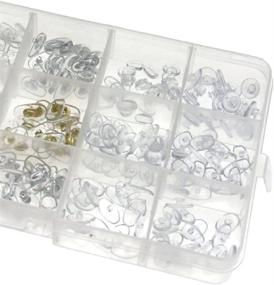 img 1 attached to Soft Silicone Assorted Eyeglass Nose Pads Kit with Case for Enhanced Comfort and Durability