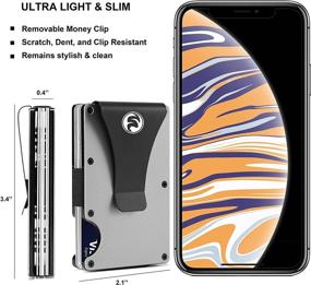 img 2 attached to Кошелек минимализма для мужчин с блокировкой RFID и мультитулом - премиальные аксессуары для мужчин.