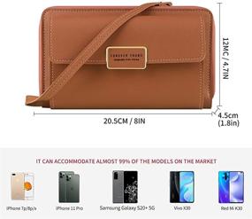 img 3 attached to Crossbody Handbag Leather Wallet Adjustable Women's Handbags & Wallets