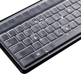 img 1 attached to 🔒 BronaGrand 2-Pack Clear Desktop PC Keyboard Protector Cover for Standard 104/107 Keys - Ultimate Keyboard Protection Skin