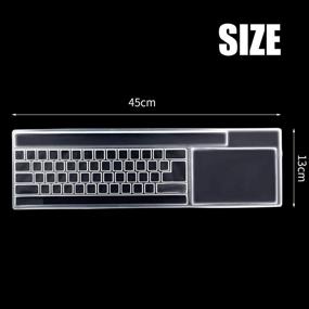 img 3 attached to 🔒 BronaGrand 2-Pack Clear Desktop PC Keyboard Protector Cover for Standard 104/107 Keys - Ultimate Keyboard Protection Skin