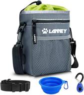 🐾 lanney dog training treat pouch with metal clip, waist belt, shoulder strap & poop bag dispenser - carry kibble snacks toys for reward walking, ideal for small to large dogs logo