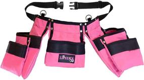 img 2 attached to Pink Tool Belt for Women: Conveniently Access Your Gardening and Home Improvement Tools. Stylish Belt with Pouches to Carry Supplies Anywhere, Anytime. Perfect for Leisure or Work (Adult)