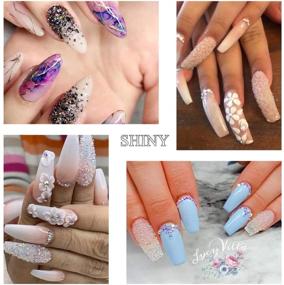 img 1 attached to 💅 6-пачка Ногтевой Пикси Кристаллов: Многоцветные Микрокапельные бусины в мини-стеклянных стразах для дизайна 3D ногтей, металлические рок-украшения для ногтей, материалы для рукоделия.