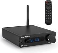 fosi audio bluetooth 5.0 stereo audio 2.0 channel receiver amplifier mini hifi class d integrated amp with remote control 100w x2 - da2120b logo