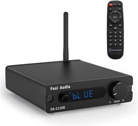 img 4 attached to Fosi Audio Bluetooth 5.0 Stereo Audio 2.0 Channel Receiver Amplifier Mini HiFi Class D Integrated Amp with Remote Control 100W x2 - DA2120B