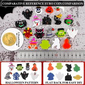 img 2 attached to Assorted Theme Resin Decorations: 60-Piece Halloween Christmas Flatback Charms for DIY Crafts and Home Decor