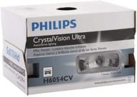 upgrade to philips h6054cvc1 crystalvision ultra xenon-look halogen headlight - 1 pack! logo