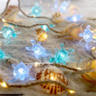 🐢 sea turtle string lights: innovative decorative beach theme lighting with remote control - perfect for hawaii parties, beach weddings, bedrooms, and gardens logo